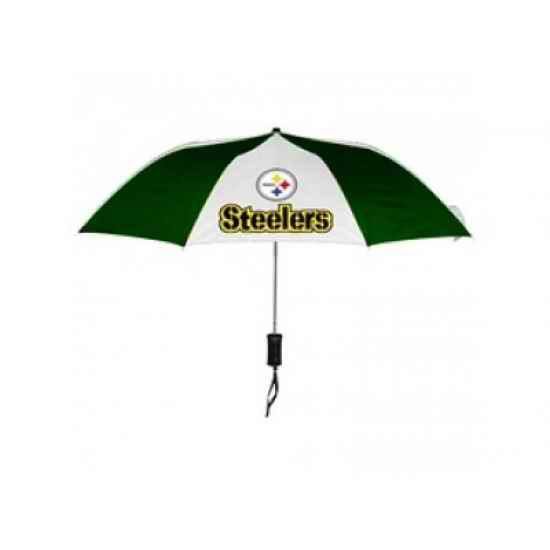 NFL Pittsburgh Steelers Folding Umbrella Green&White